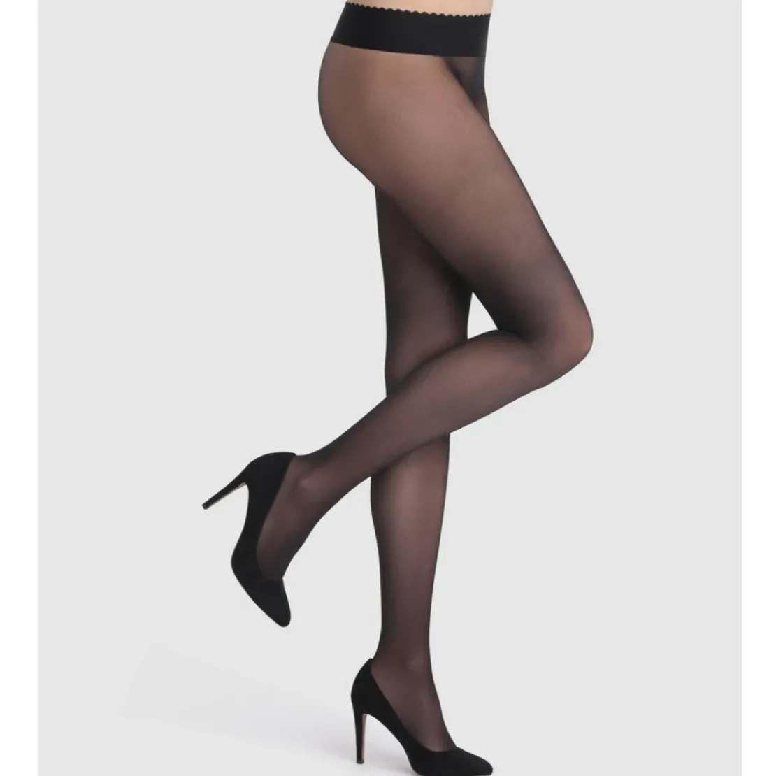 Dim ChaussantCollant semi-opaque noir - Dim