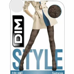 DimCollant Noir Élégance florale femme - Fantaisie Dim