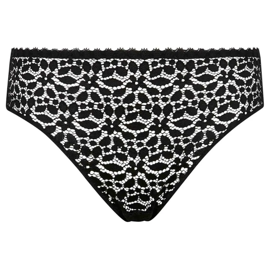 DimCulotte en dentelle florale - Noir- DAILY DENTELLE