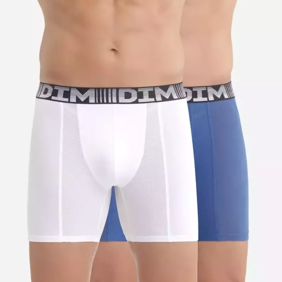 Dim HommeLot de 2 boxers longs - 3D FLEX AIR X2 Dim Homme en coton- 3D FLEX AIR