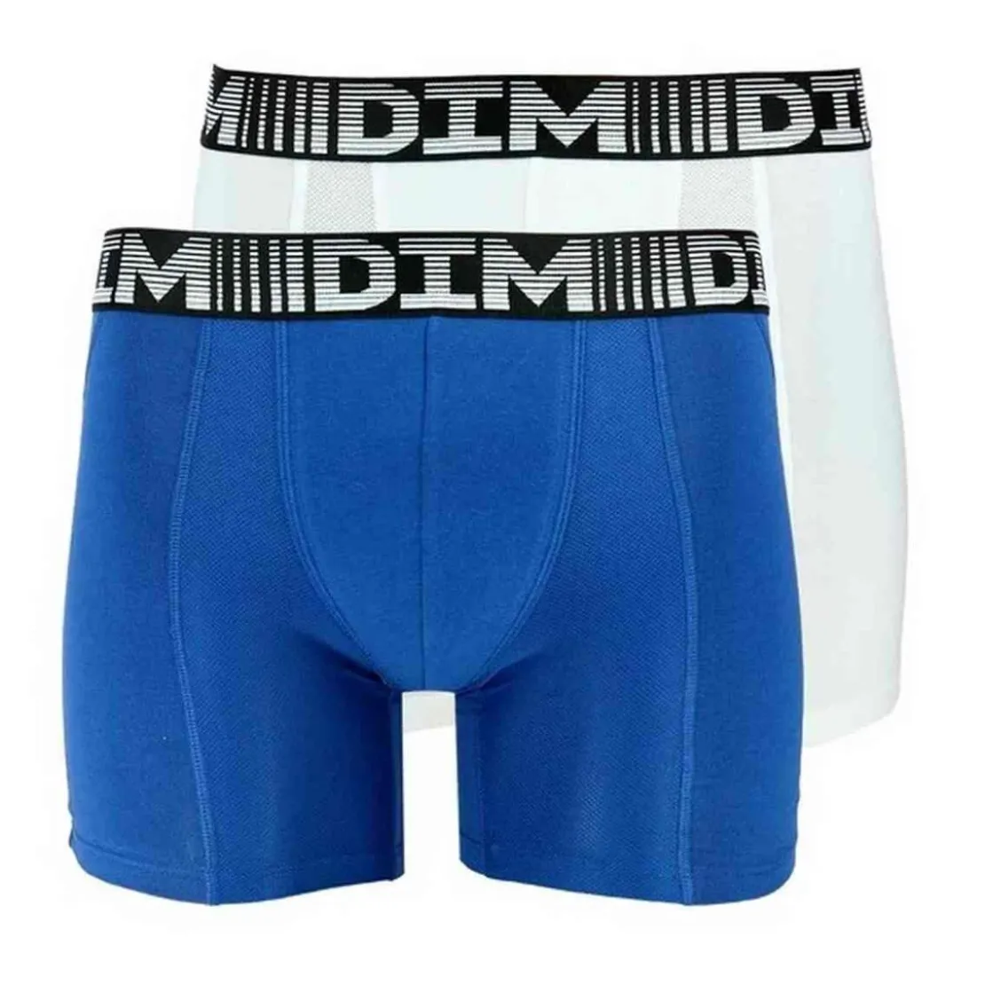 Dim HommeLot de 2 boxers longs - 3D FLEX AIR X2 Dim Homme en coton- 3D FLEX AIR