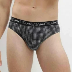 Dim HommeLot de 3 slips Dim Underwear en coton- 100% COTON PRINT