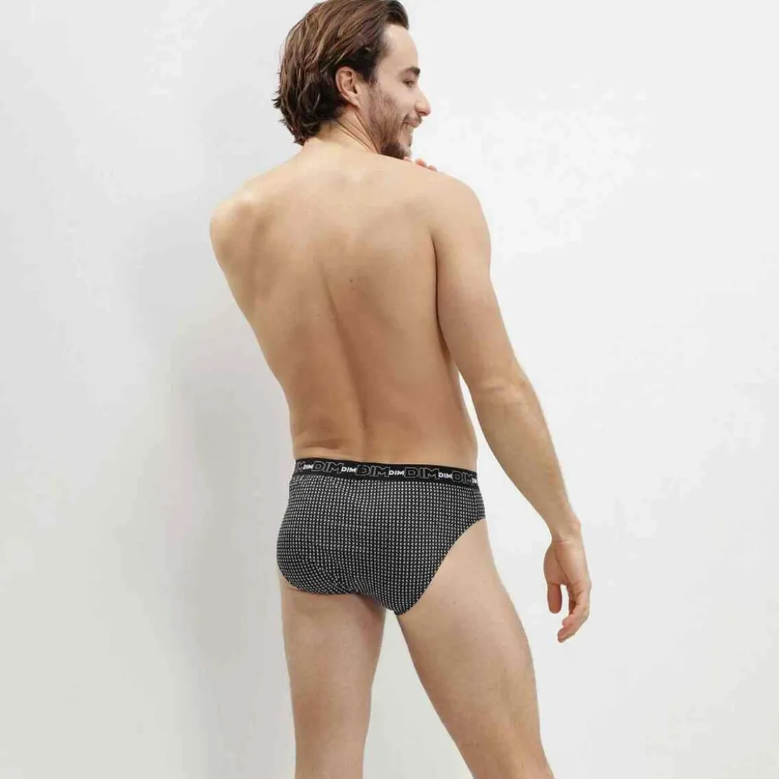 Dim HommeLot de 3 slips Dim Underwear en coton- 100% COTON PRINT