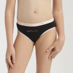 DimLot de 3 culottes - Noir / Blanc / Pêche Dim en coton