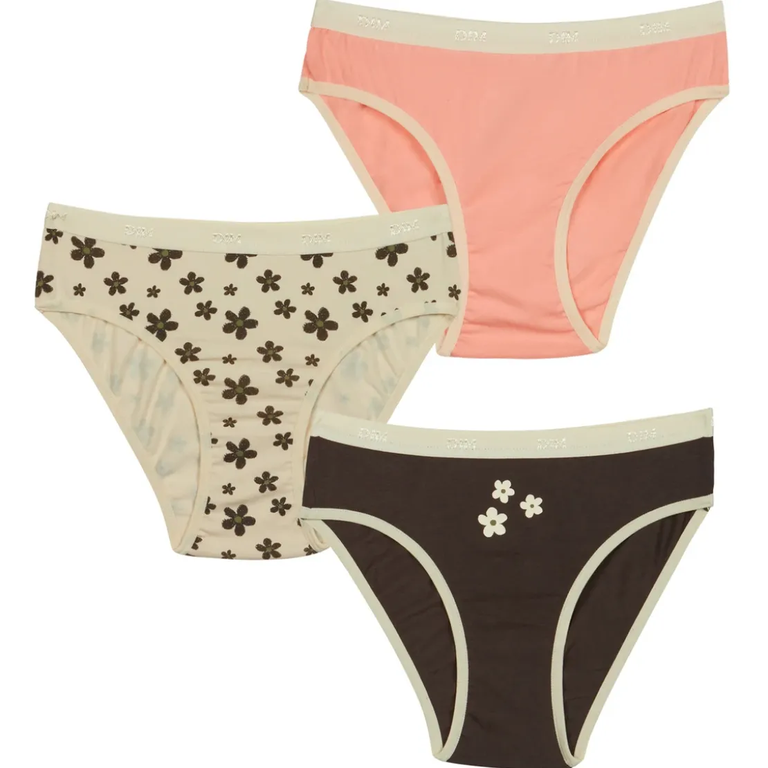 DimSET DE 3 CULOTTES EN COTON STRETCH