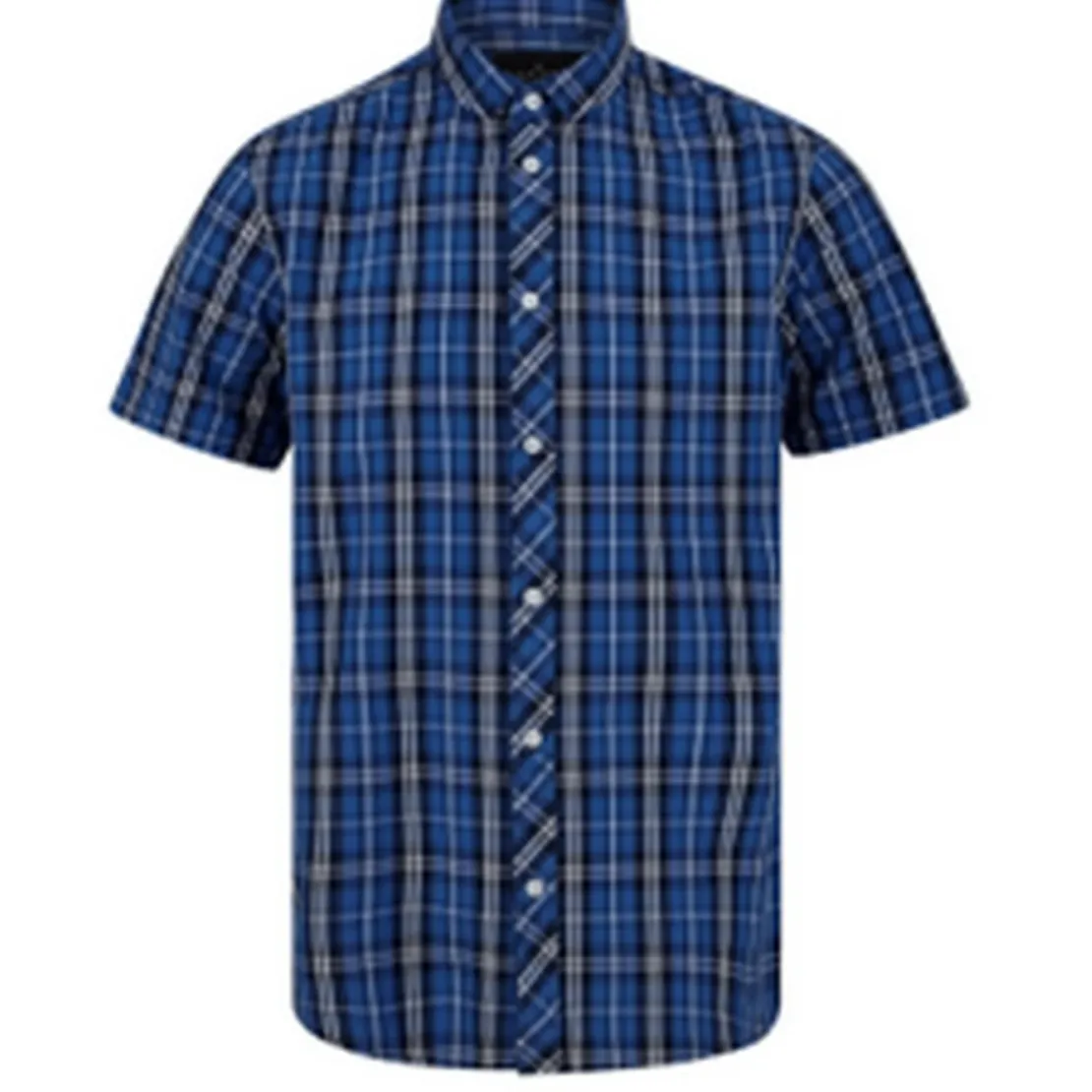 DissidentChemise homme à carreaux en coton bleu