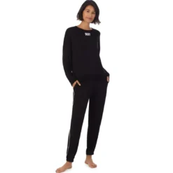 DKNYEnsembe Pyjama Jogging à Manches Longues noir