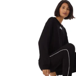 DKNYEnsembe Pyjama Jogging à Manches Longues noir