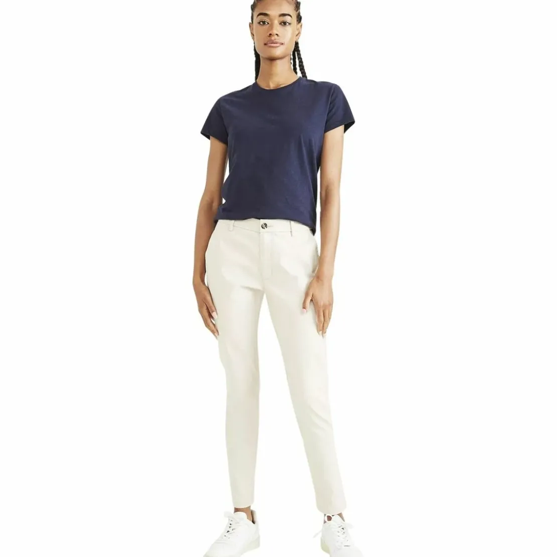 DockersPantalon chino skinny beige en coton