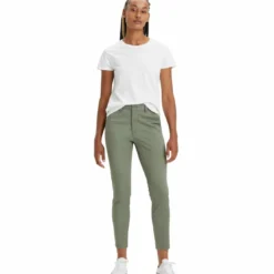 DockersPantalon chino skinny vert en coton