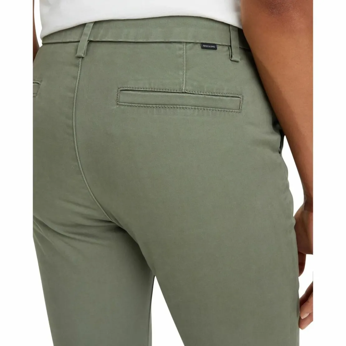 DockersPantalon chino skinny vert en coton