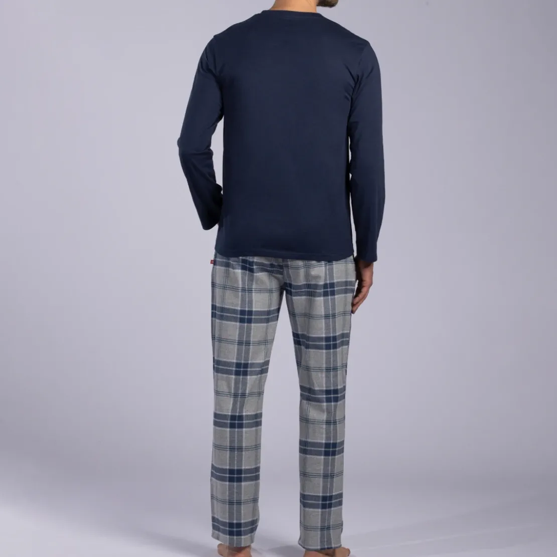 Dodo HomewearEnsemble et pyjama manche longue - Bleu Marine en coton bio