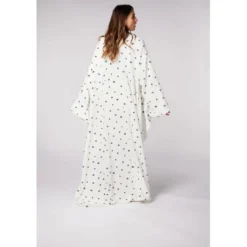 Dodo HomewearPlaid Femme Blanc à Pois Noirs - Dodo Homewear