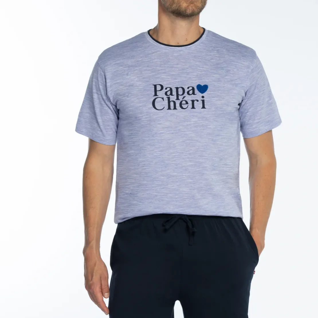 Dodo HomewearPyjama short manches longues bleu