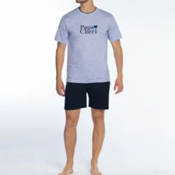 Dodo HomewearPyjama short manches longues bleu