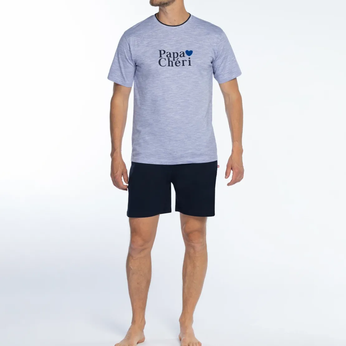Dodo HomewearPyjama short manches longues bleu