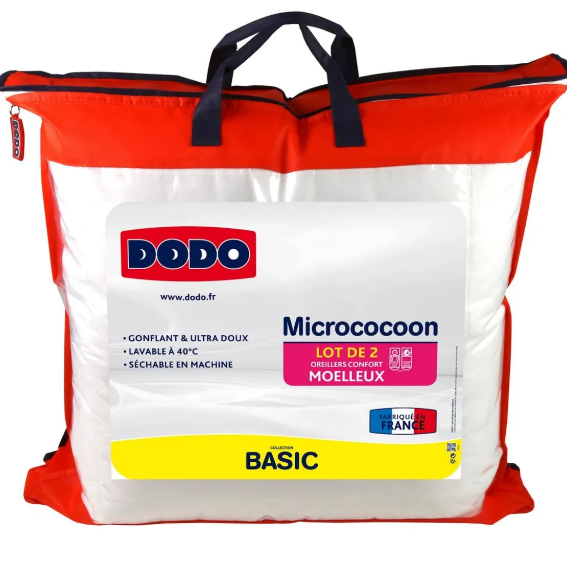 DodoLot de 2 Oreillers Moelleux Micrococoon