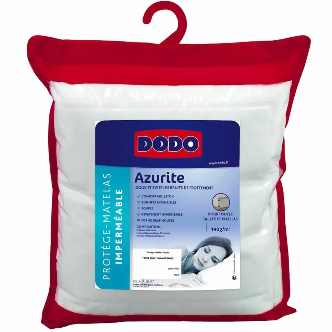 DodoProtège-matelas Imperméable AZURITE - Blanc