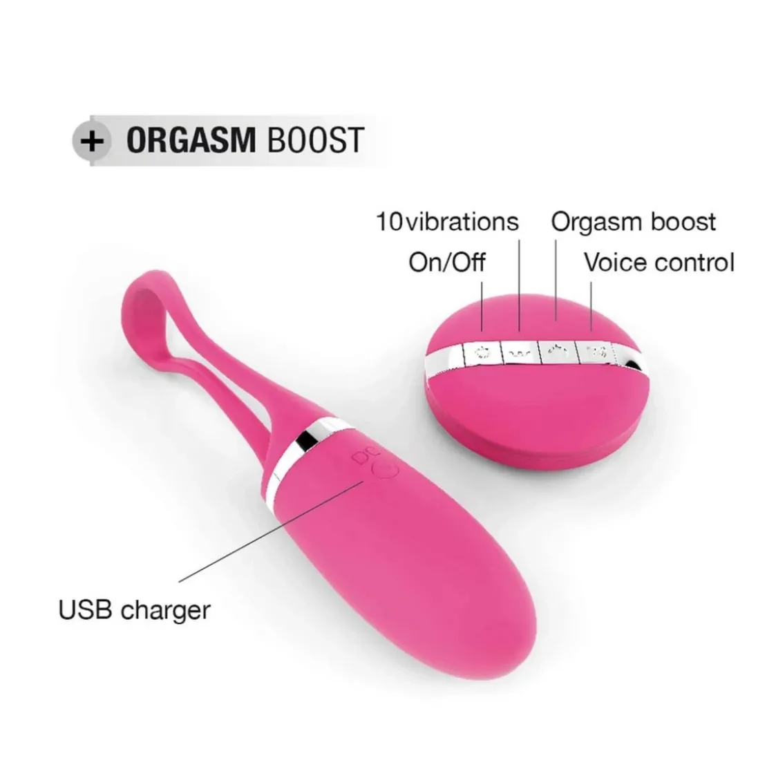 DorcelVibromasseur télécommandé SECRET DELIGHT MAGENTA - Rose Dorcel
