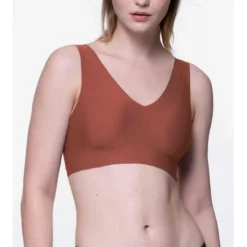DorinaBralette à coques fines sans armatures Bretelles Larges - Dorina Rouge- Airlite/Eco
