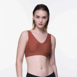 DorinaBralette à coques fines sans armatures Bretelles Larges - Dorina Rouge- Airlite/Eco