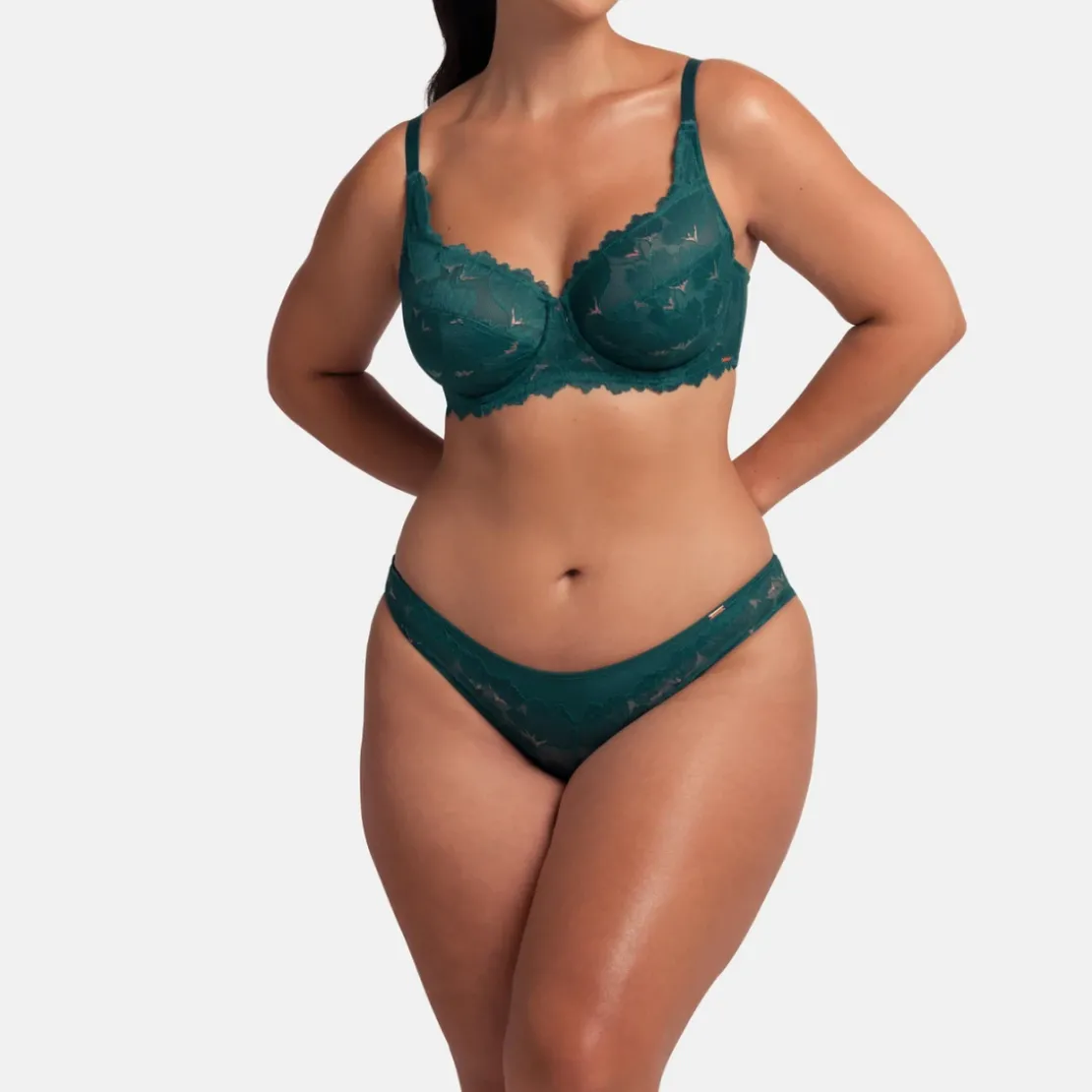 DorinaCulotte en dentelle verte- HATTIE