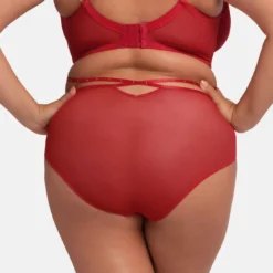 DorinaCulotte taille haute Rouge- ADELINA