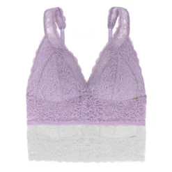 DorinaLot de 2 Bralettes à coques fines sans armatures - Lilas et Blanc- Lana-2PP