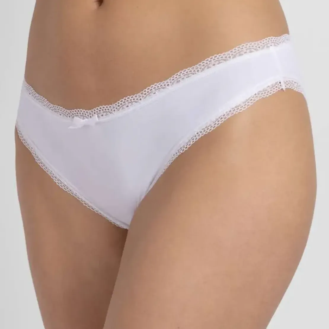 DorinaLot de 3 culottes brésiliennes coton noir, blanc et chair - Essential Cotton