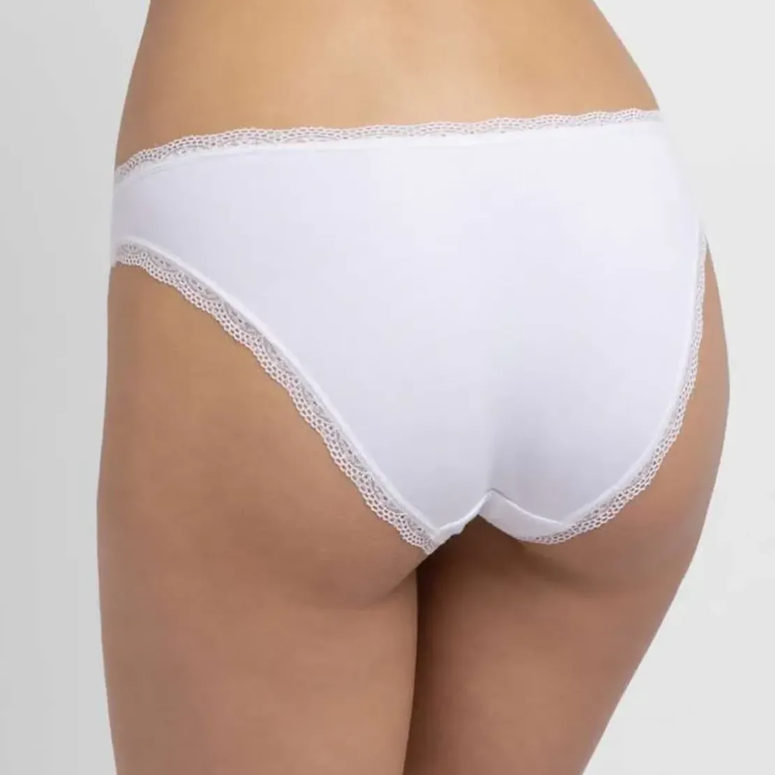 DorinaLot de 3 culottes brésiliennes coton noir, blanc et chair - Essential Cotton