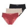 DorinaLot de 3 culottes classiques Corail/Beige/Noire- LANA/ECO