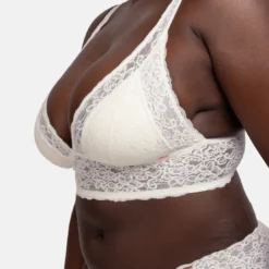 DorinaLot de deux bralettes rembourées légères Vert /Ivoire- LANA/ECO