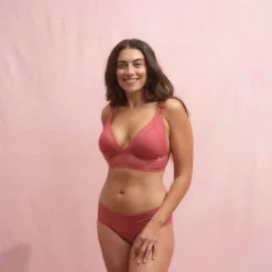 DorinaLot de deux bralettes rembourées légères Corail/Black- LANA/ECO