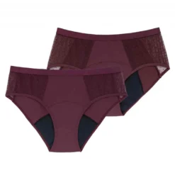 DorinaLot de 2 Shorties - Dorina Rouge- VEGA ECO-MOON-2PP