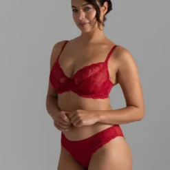 DorinaSlip brésilien rouge- Perfect Lace