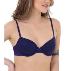 DorinaSoutien-gorge balconnet armatures - Bleu LILA en coton - LILA