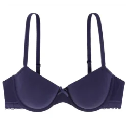 DorinaSoutien-gorge balconnet armatures - Bleu LILA en coton - LILA