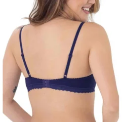 DorinaSoutien-gorge balconnet armatures - Bleu LILA en coton - LILA
