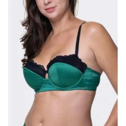 DorinaSoutien-gorge balconnet armatures - Vert Dorina- NATESHA