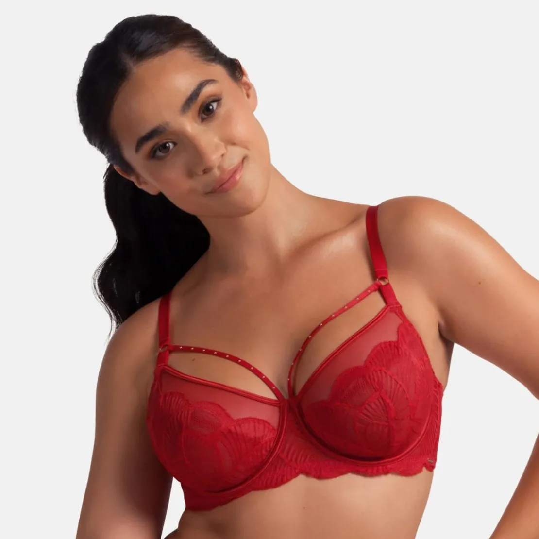 DorinaSoutien-gorge emboitant rouge- ADELINA