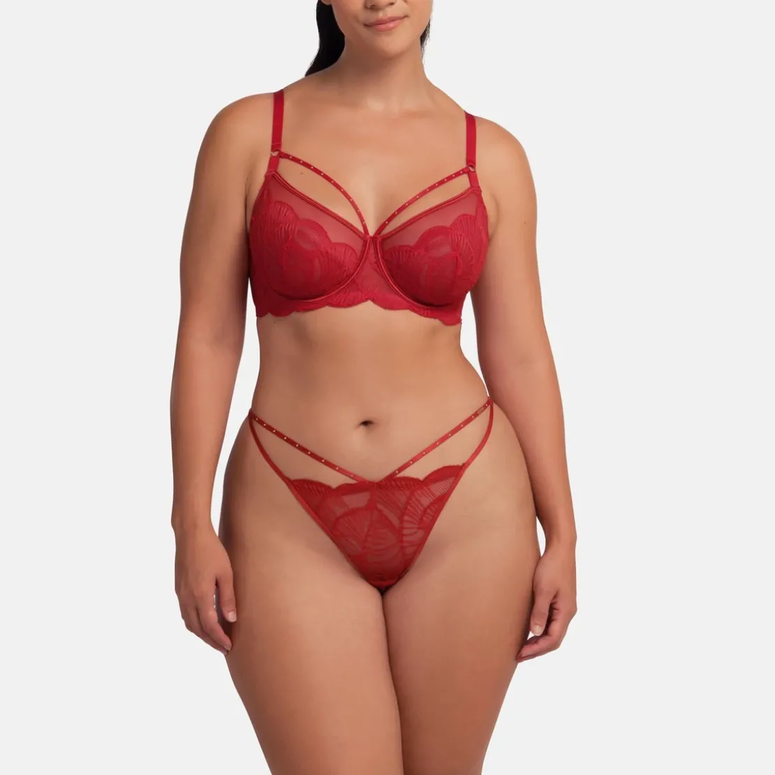 DorinaSoutien-gorge emboitant rouge- ADELINA