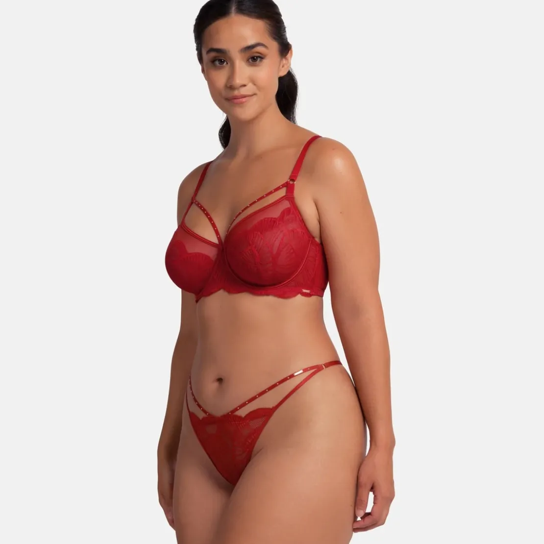 DorinaSoutien-gorge emboitant rouge- ADELINA