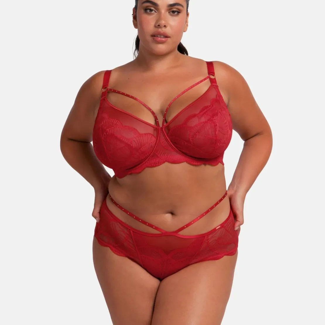 DorinaSoutien-gorge emboitant rouge- ADELINA