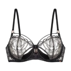 DorinaSoutien Gorge emboitant bonnet transparent - Noir - ROWAN