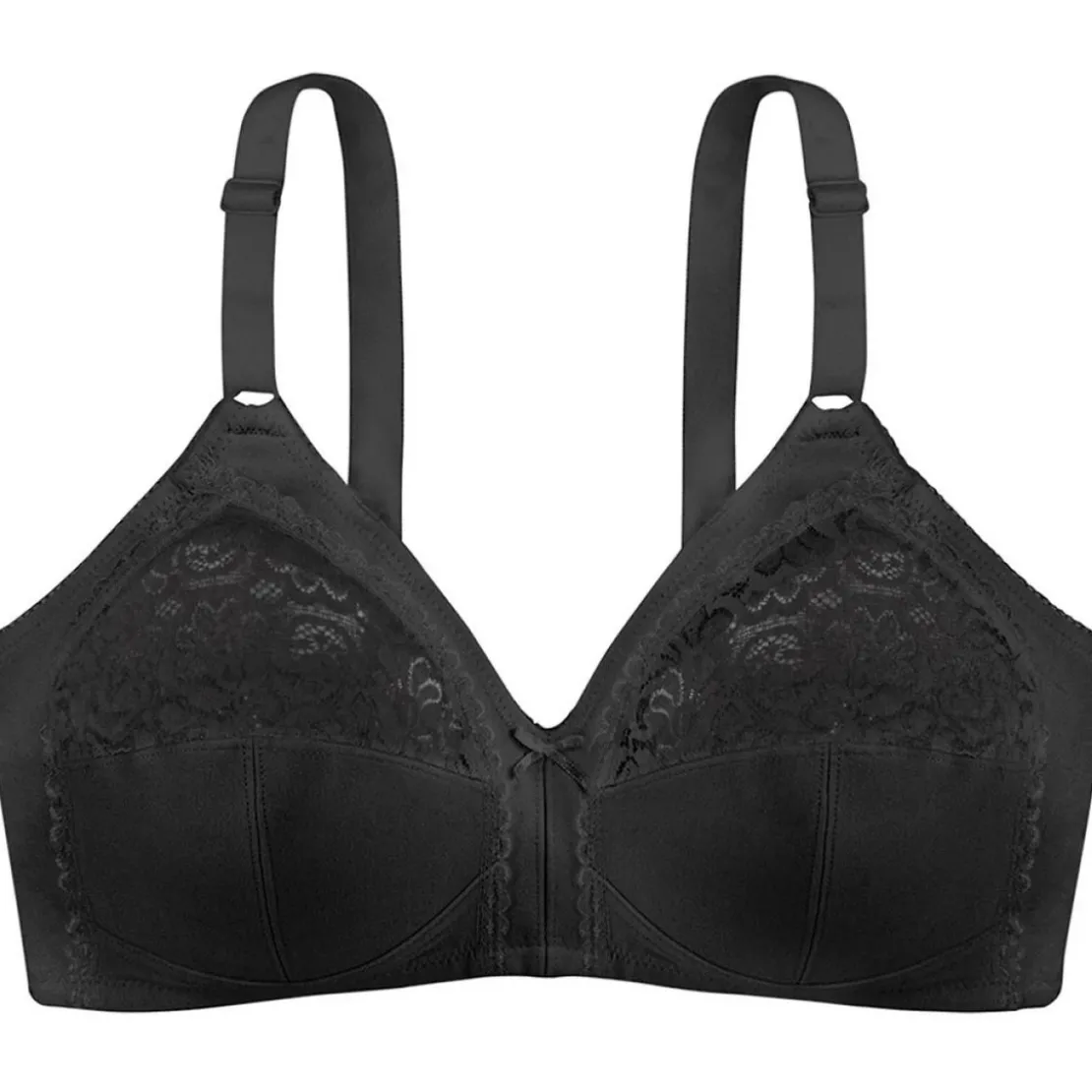 DorinaSoutien-Gorge Emboîtant sans armatures Noir en coton - Monica