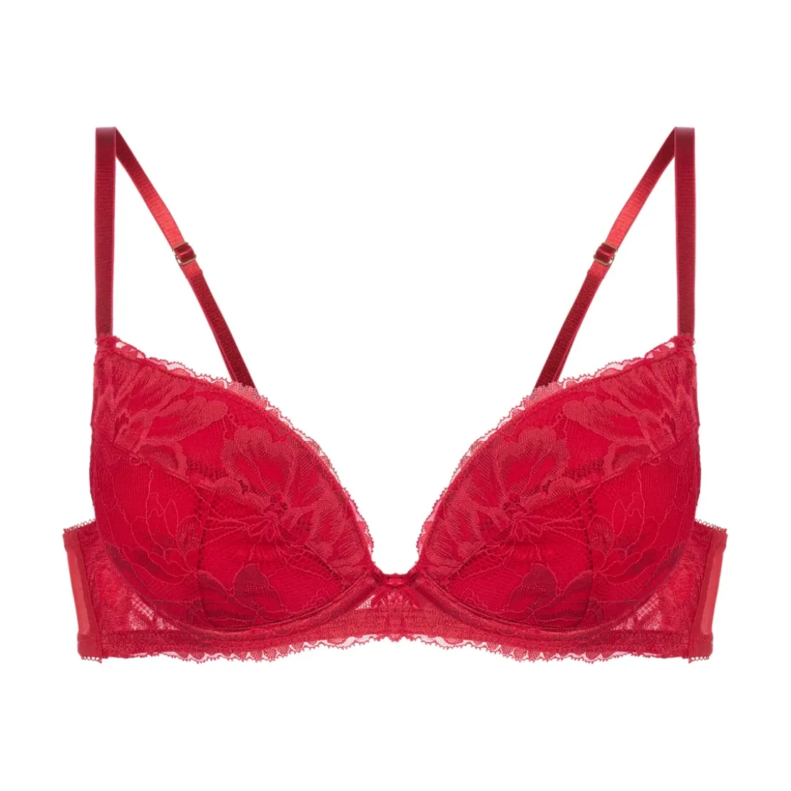 DorinaSoutien-gorge plongeant rembourré rouge- Perfect Lace