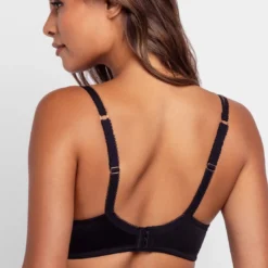 DorinaSoutien-Gorge Plongeant Push up Noir- ORIGINS-SHINY MICRO
