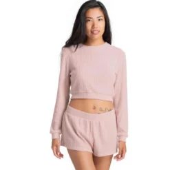 DorinaTop manches longues pyjama - Rose Dorina- WAFFLE