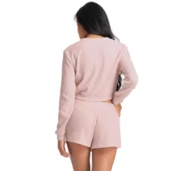 DorinaTop manches longues pyjama - Rose Dorina- WAFFLE