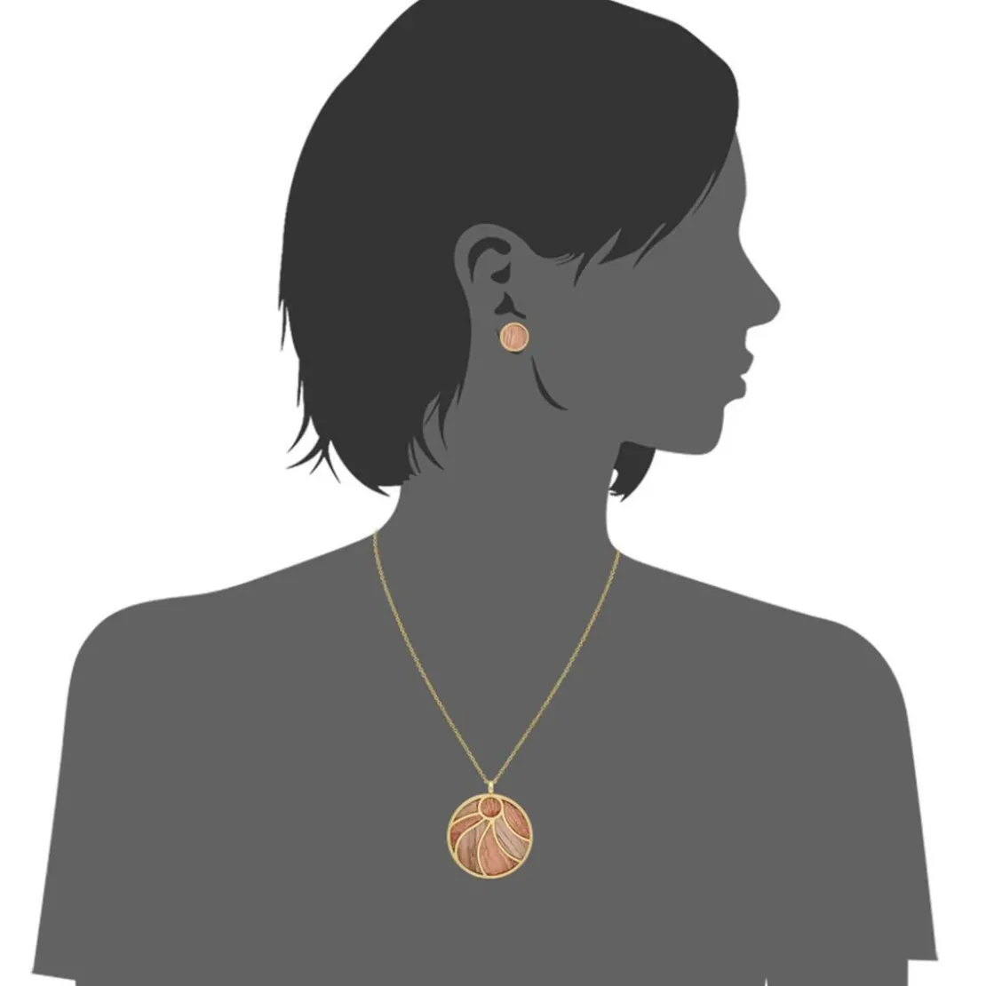 EdforceCollier et pendentif Femme93-0917-S - Edforce